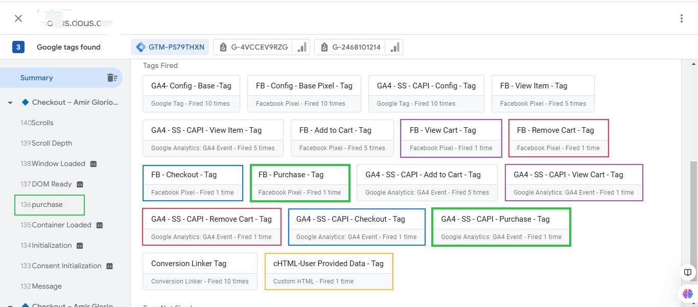 GTM server-side tag firing verification